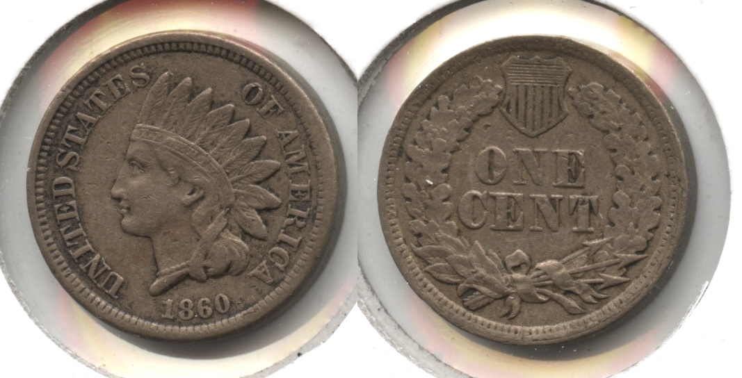 1860 Indian Head Cent EF-40 #c