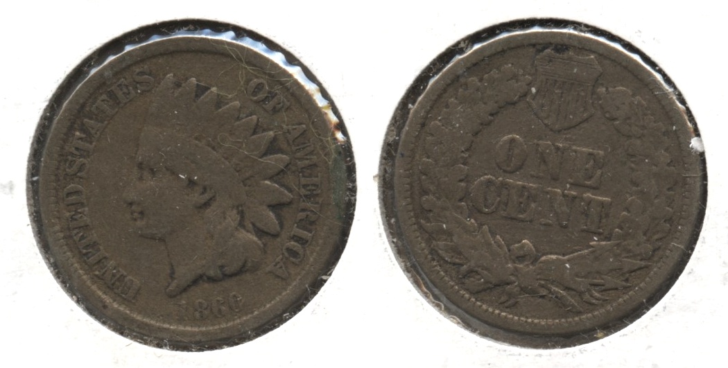 1860 Indian Head Cent Good-4 #aj