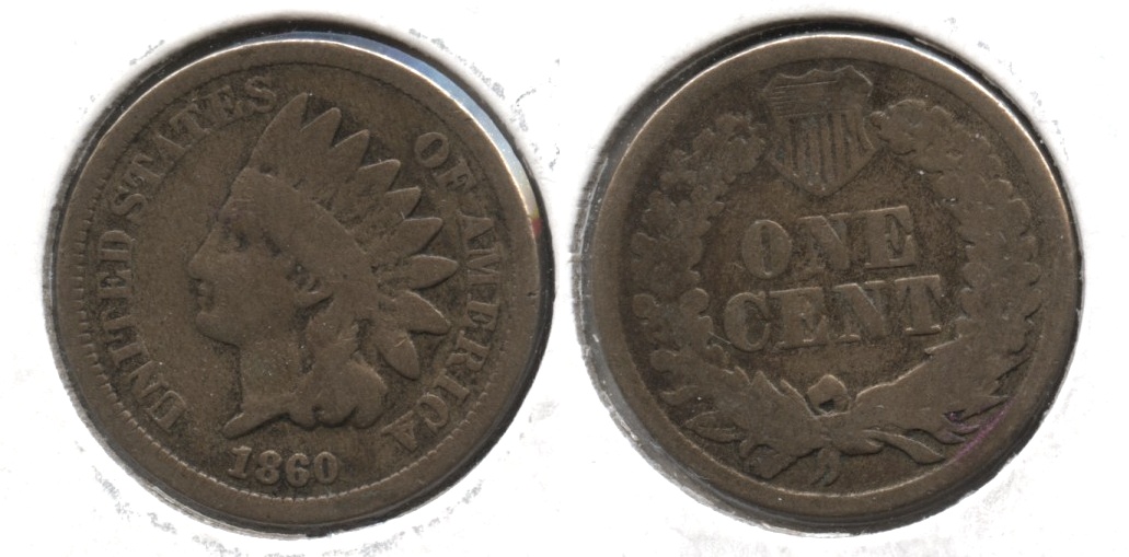 1860 Indian Head Cent Good-4 #al
