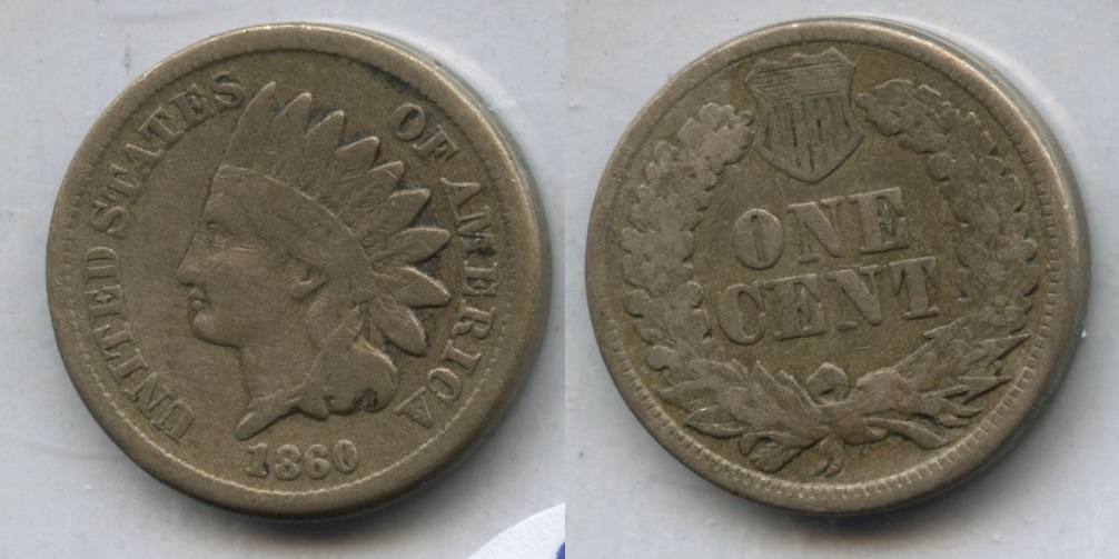 1860 Indian Head Cent VG-8 #k