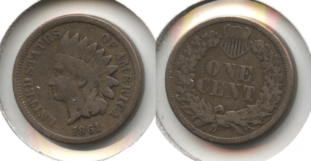 1861 Indian Head Cent Fine-12