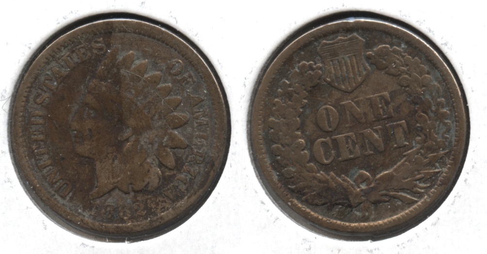 1862 Indian Head Cent AG-3 #d