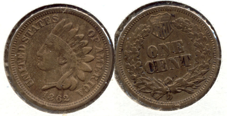 1862 Indian Head Cent Fine-12 d