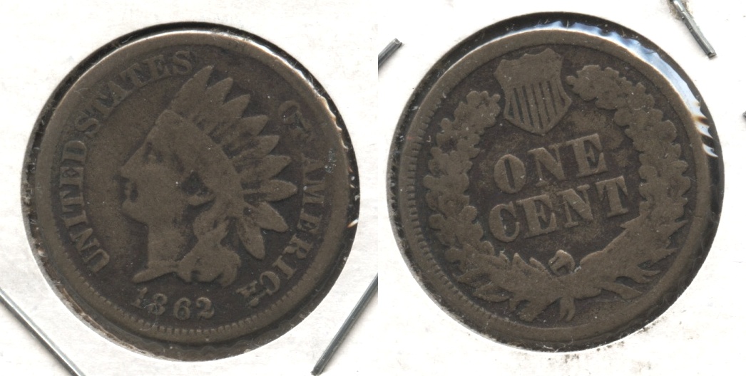 1862 Indian Head Cent G-4 #bg