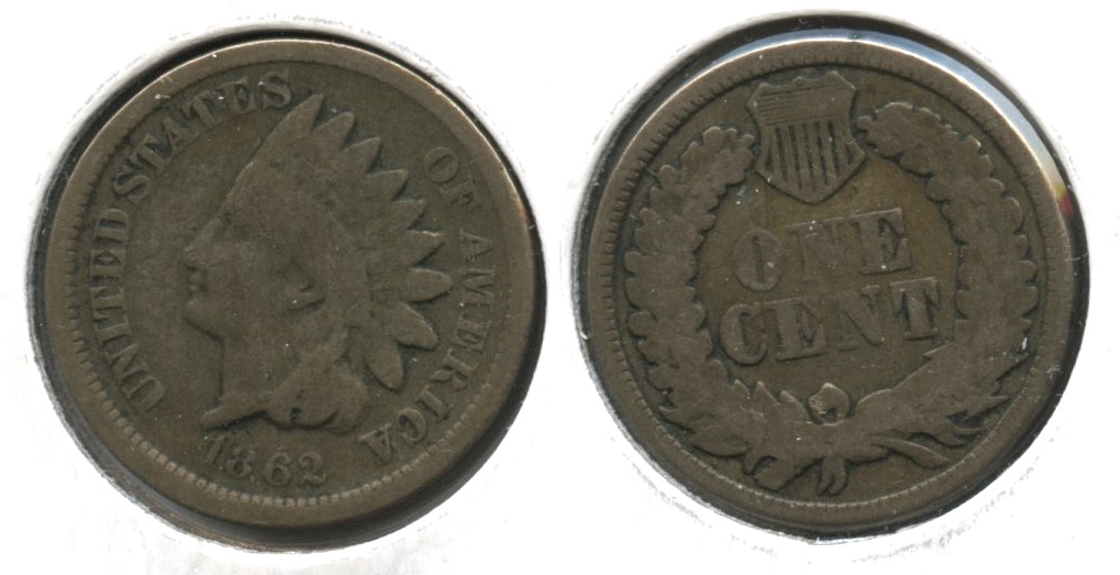 1862 Indian Head Cent G-4 #bv