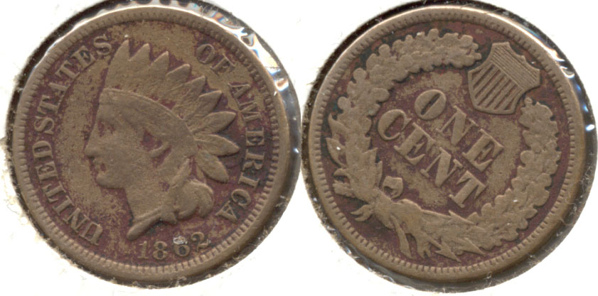 1862 Indian Head Cent Good-6