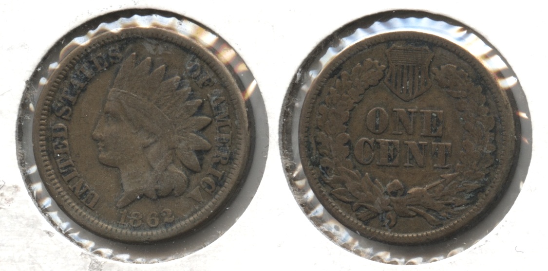 1862 Indian Head Cent VF-20 #j