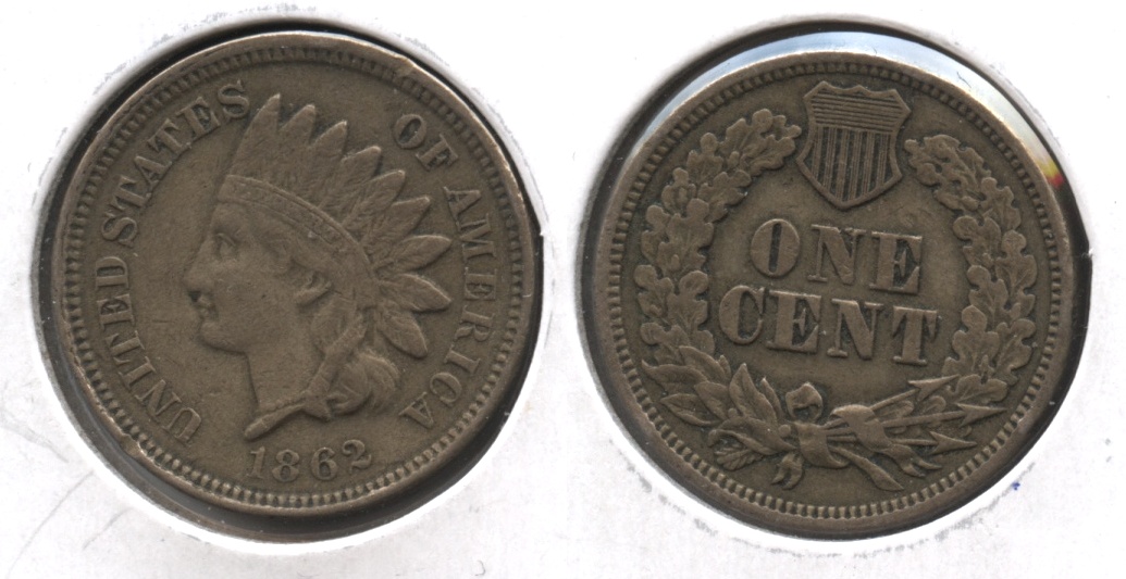 1862 Indian Head Cent VF-20 #m
