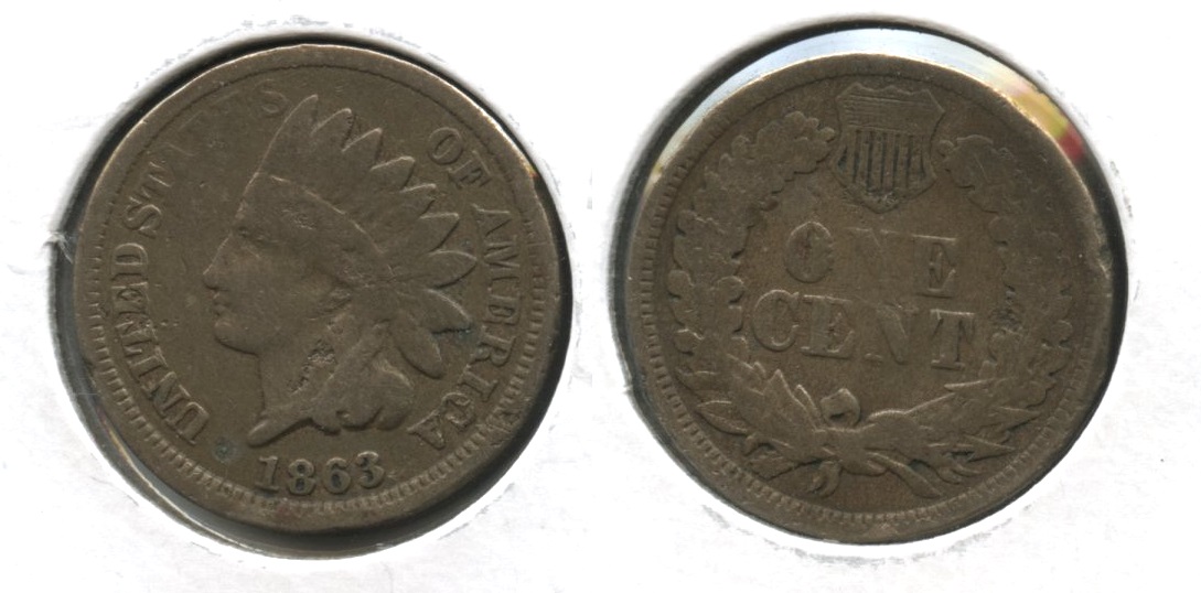 1863 Indian Head Cent AG-3 #b