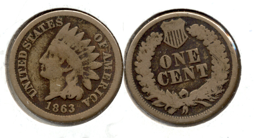 1863 Indian Head Cent Good-4 cx