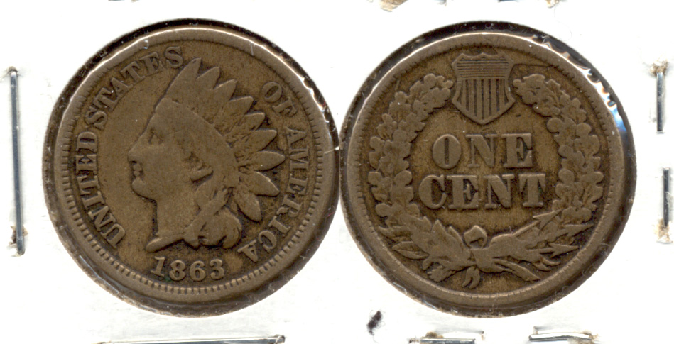 1863 Indian Head Cent Good-4 dl