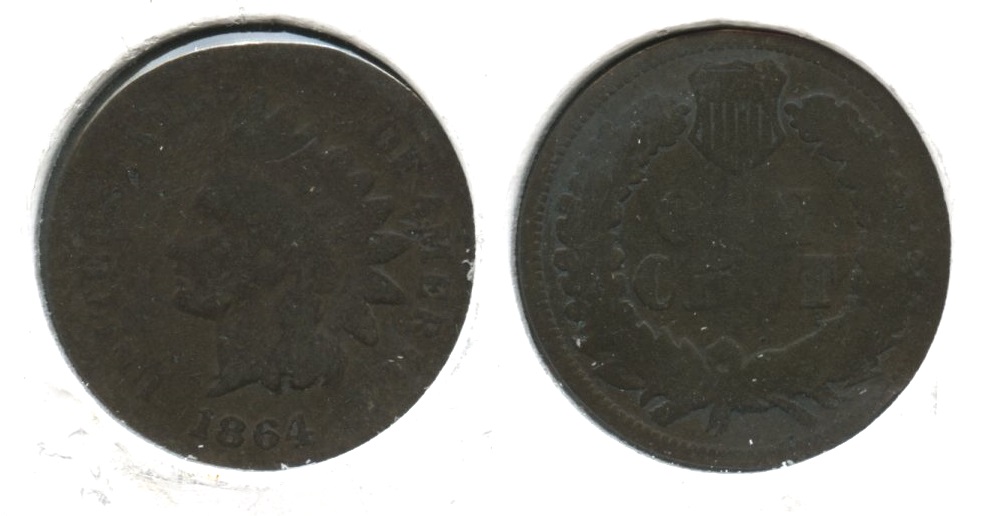 1864 L Indian Head Cent AG-3 #e