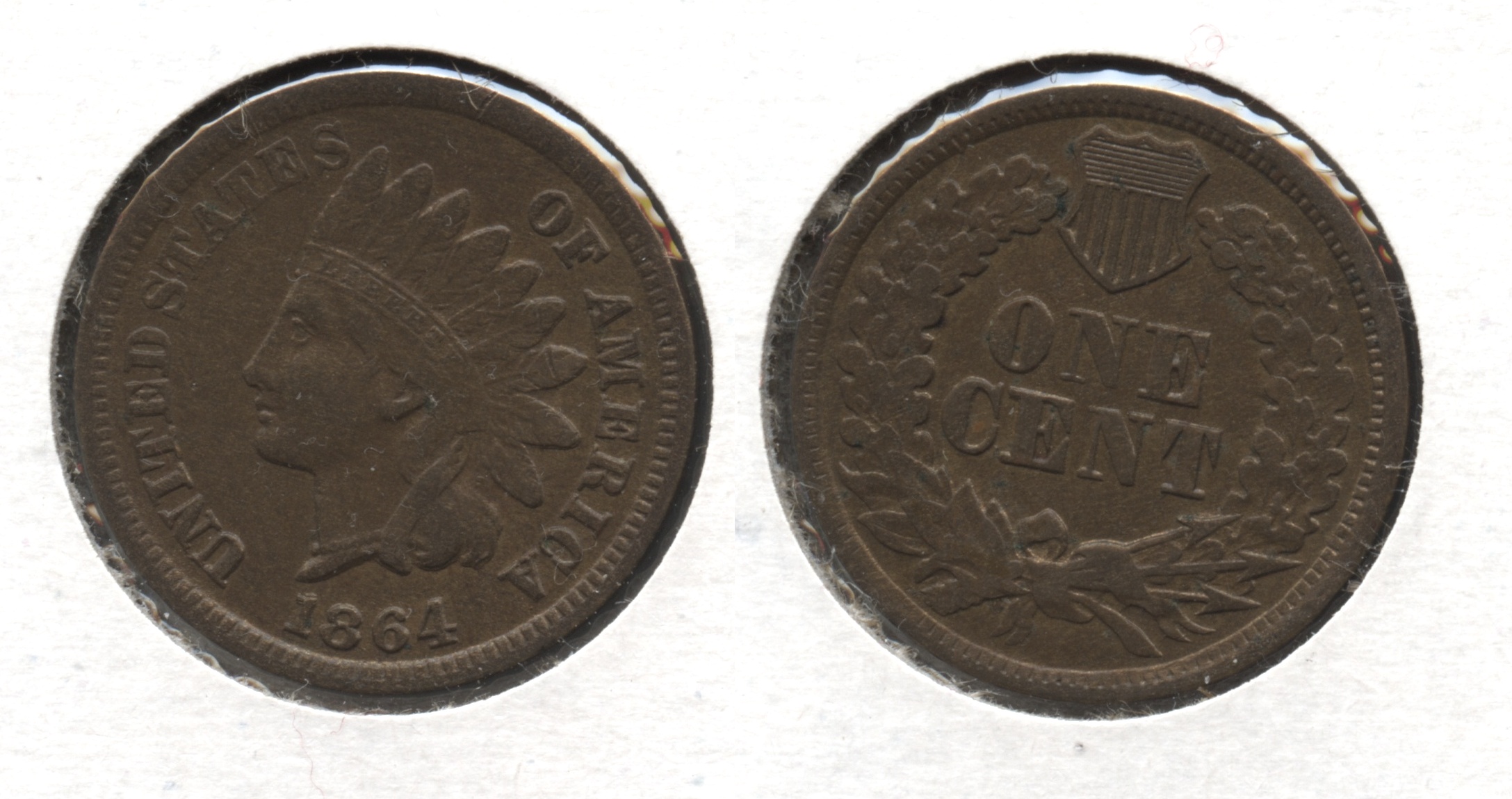 1864 L Indian Head Cent EF-40