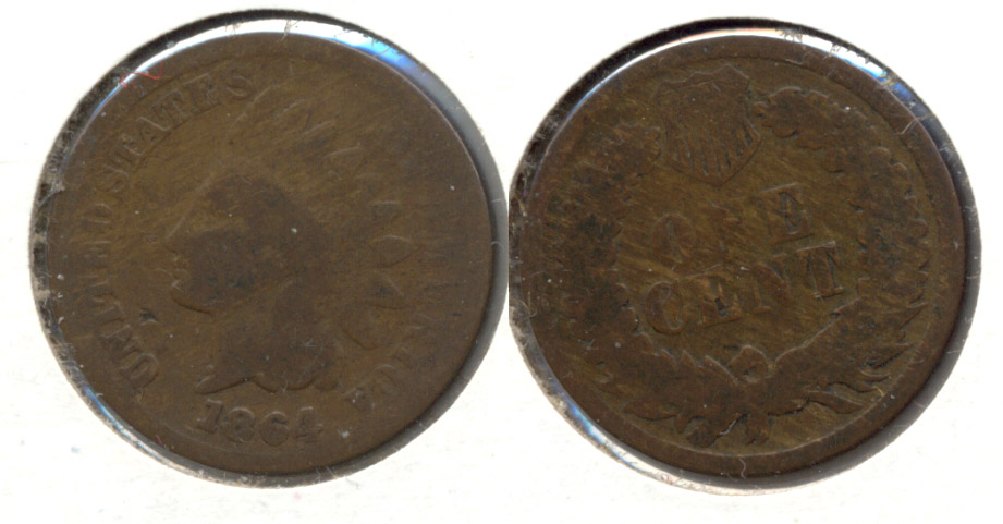 1864 Bronze Indian Head Cent AG-3 x