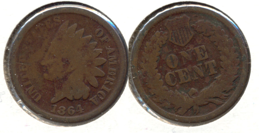 1864 Bronze Indian Head Cent Good-4 at