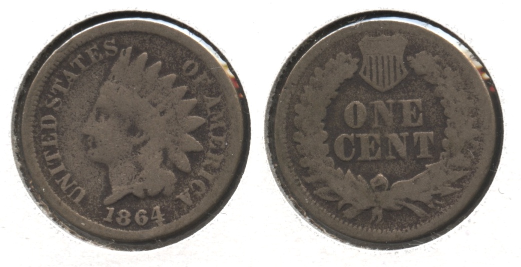 1864 Copper Nickel Indian Head Cent AG-3 #f