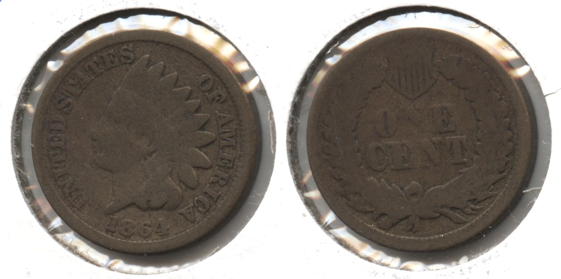 1864 Copper Nickel Indian Head Cent Good-4 #av
