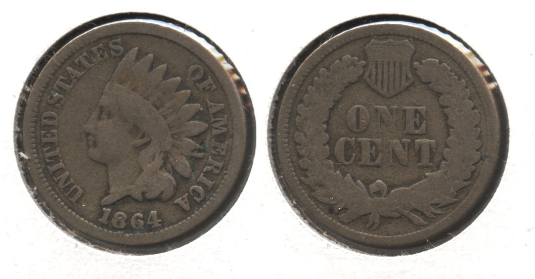 1864 Copper Nickel Indian Head Cent Good-4 #bo