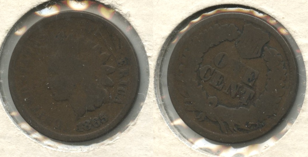 1865 Indian Head Cent AG-3 #af