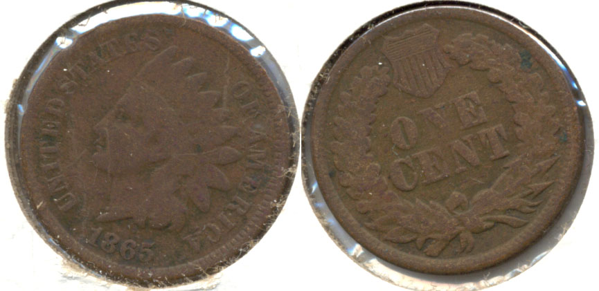 1865 Indian Head Cent AG-3 g