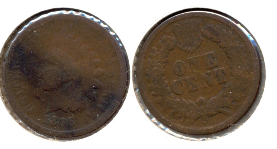 1865 Indian Head Cent Good-4 an