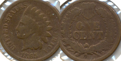 1865 Indian Head Cent Good-4 z