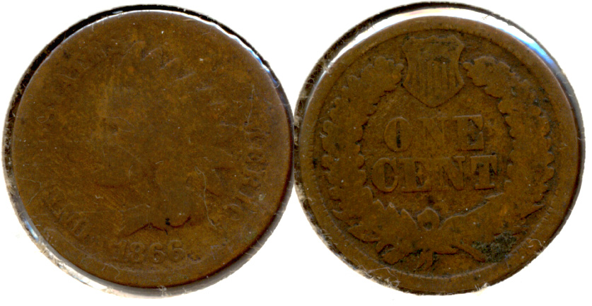 1866 Indian Head Cent AG-3 a