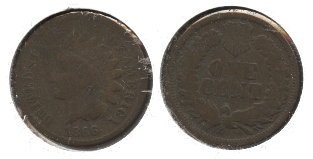 1866 Indian Head Cent AG-3 #h