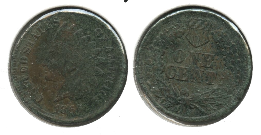 1866 Indian Head Cent EF-40 Dark