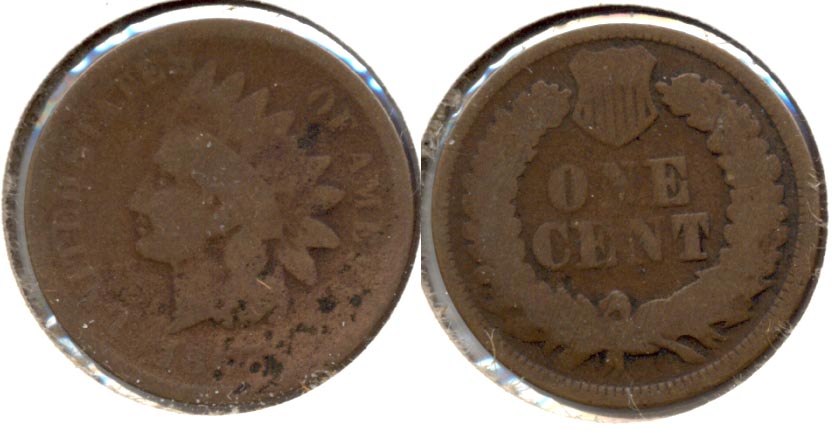 1867 Indian Head Cent Good-4 d