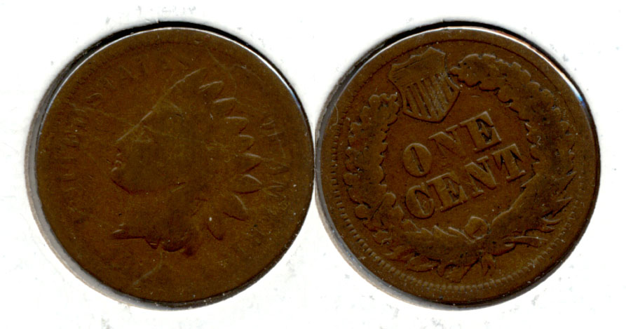 1868 Indian Head Cent AG-3 b