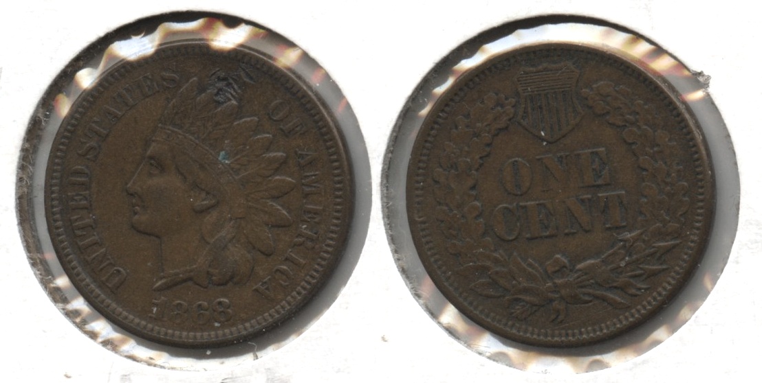 1868 Indian Head Cent EF-40 Obverse Mark