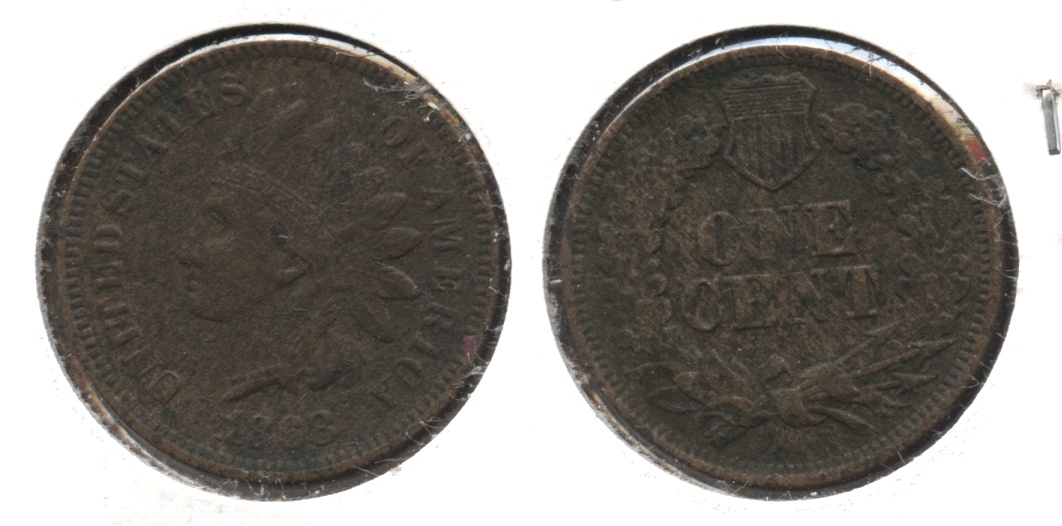1868 Indian Head Cent EF-40 #a Porous
