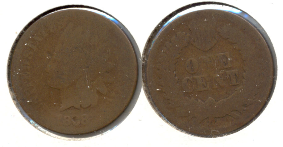 1868 Indian Head Cent Fair-2 a