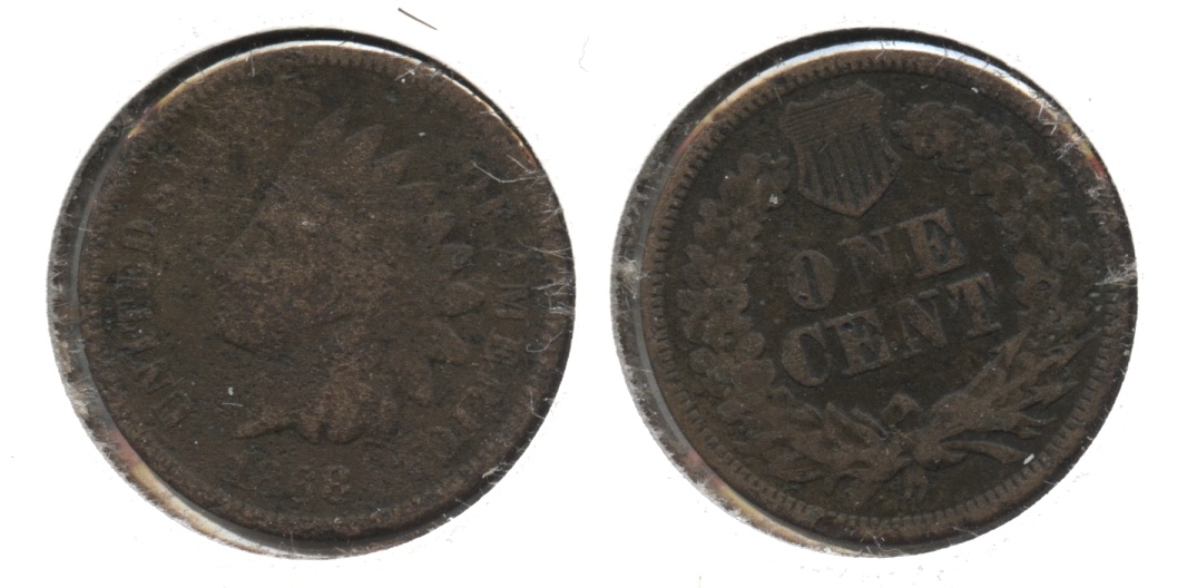 1868 Indian Head Cent Fair-2 #b