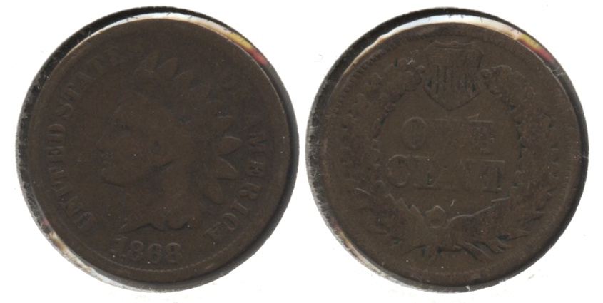1868 Indian Head Cent Good-4 #i