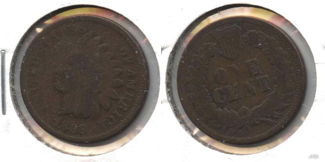 1868 Indian Head Cent Good-4 #m