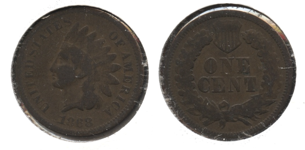 1868 Indian Head Cent Good-4 #p