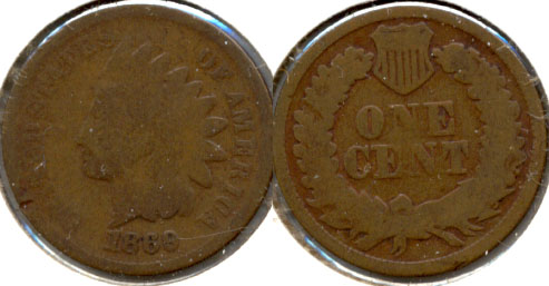 1869 Indian Head Cent AG-3 a