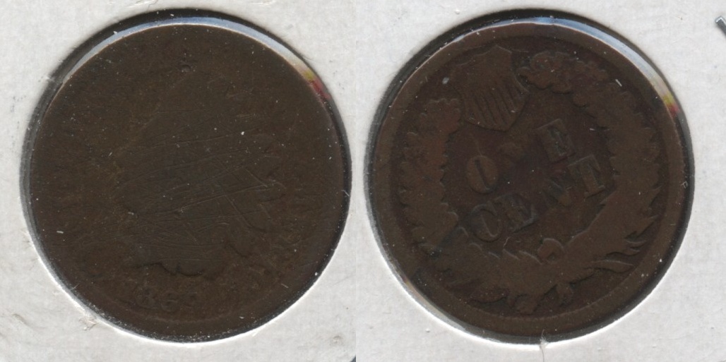 1869 Indian Head Cent AG-3 #g
