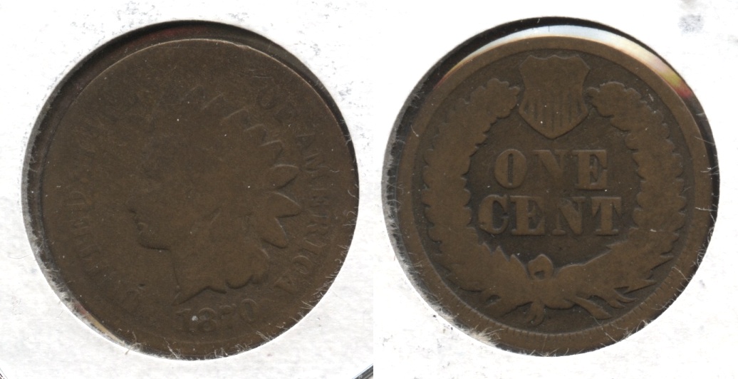 1870 Indian Head Cent AG-3 #a