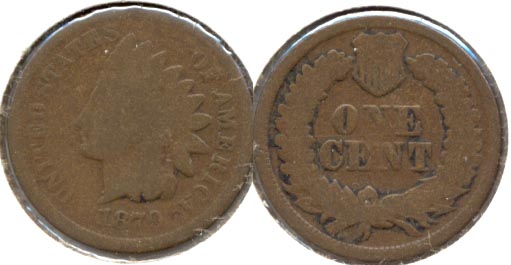 1870 Indian Head Cent Good-4 a