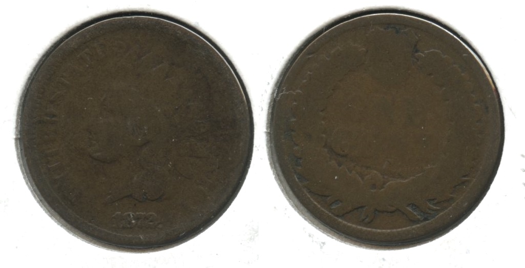 1872 Indian Head Cent Good-4 #h