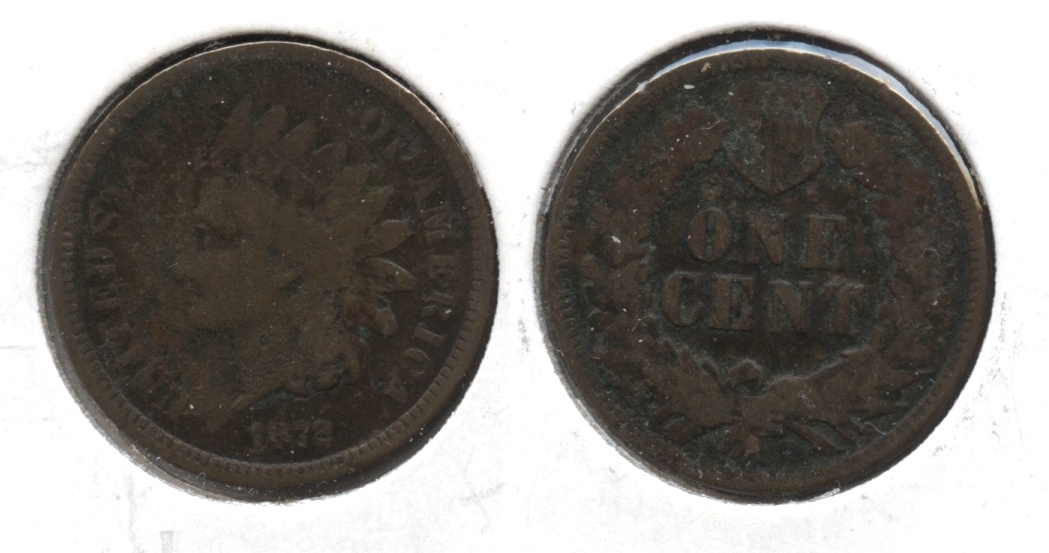 1872 Indian Head Cent G-6 #a Pitted