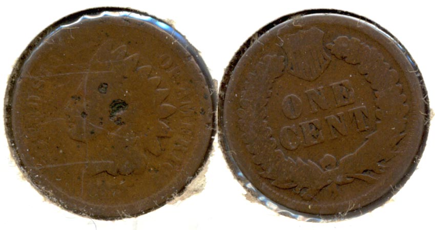 1873 Indian Head Cent AG-3 d