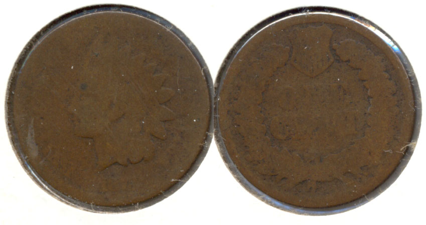 1873 Indian Head Cent Fair-2 a