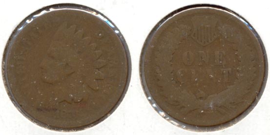 1873 Indian Head Cent Good-4