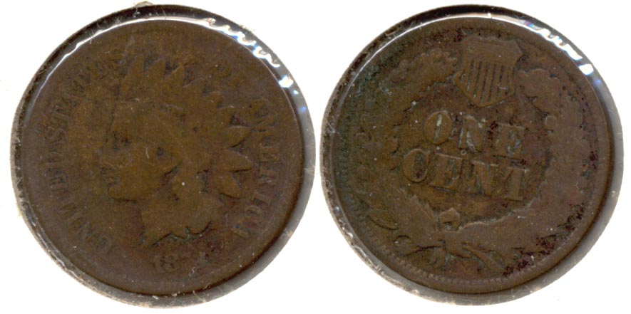 1873 Indian Head Cent Good-4 a Bit Dark