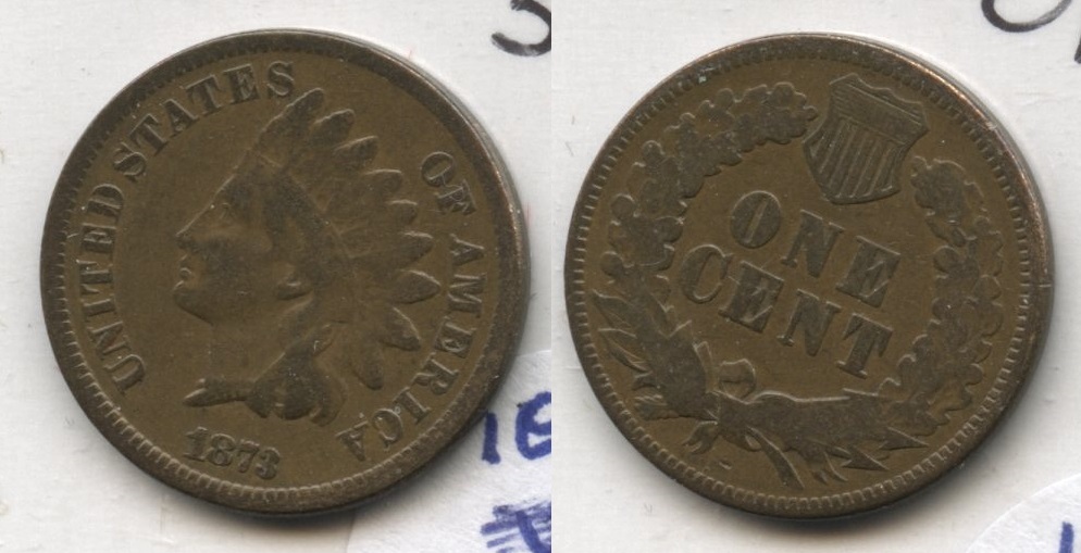 1873 Indian Head Cent Good-4 #at