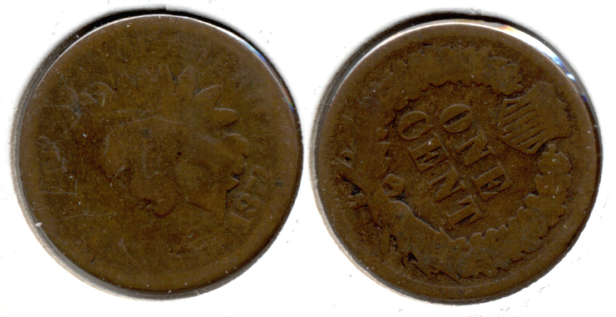 1874 Indian Head Cent AG-3 v